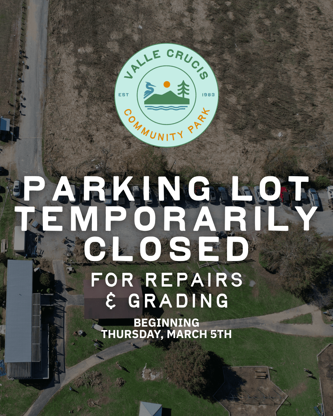 parking lot closure